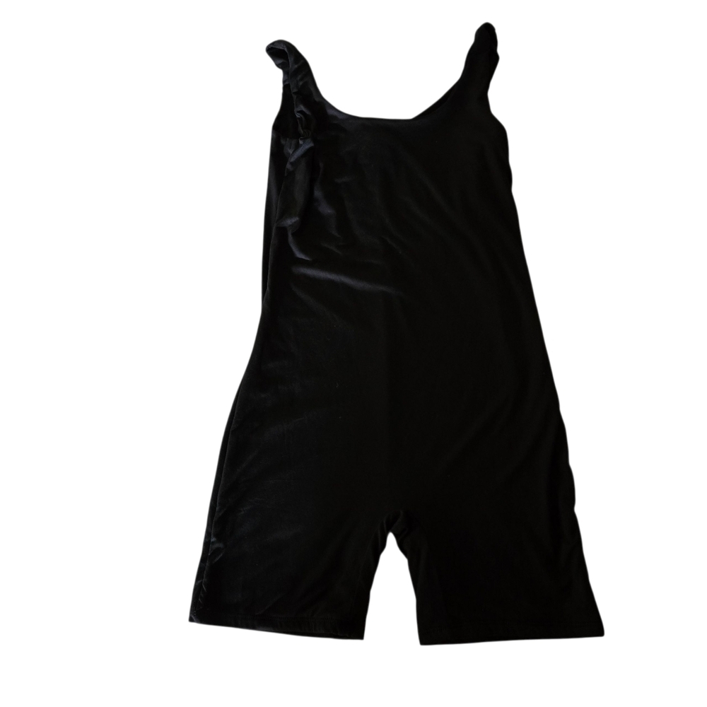 POSHDIVAH Women's Medium Maternity Black Bodysuit Shapewear Sleeveless Tank Top